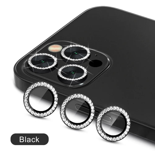 9D Diamond Camera Protector For Iphone 16 Pro Max Camera Tempered