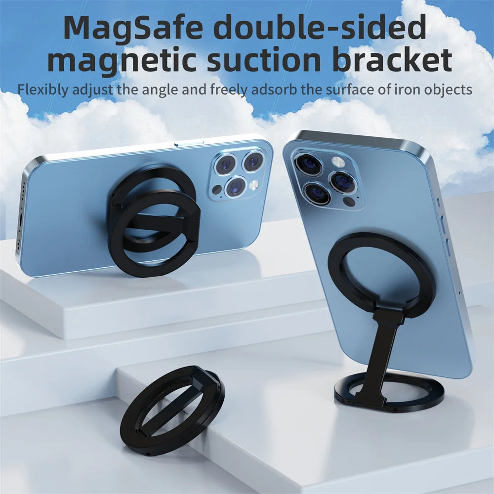 2024 Double-Sided Magnetic Phone Ring Holder for MagSafe Kickstand