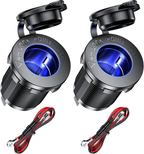 12V cigarette lighter socket waterproof socket replacement DIY kit is