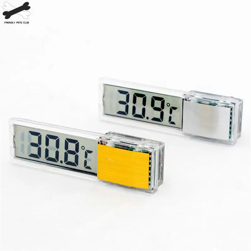 Digital Electronic Aquarium Thermometer, Plastic, Metal, 3D, Fish Tank