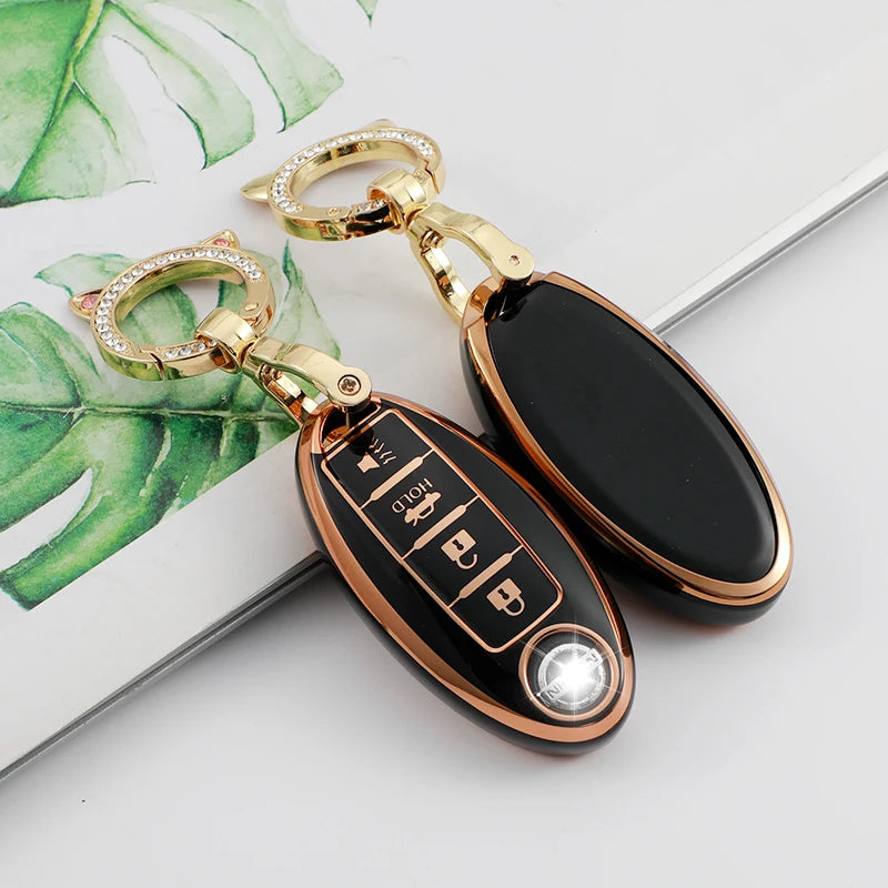 TPU Car Key Cases for Nissan Juke X-trial Qashqai Micra Leaf Note