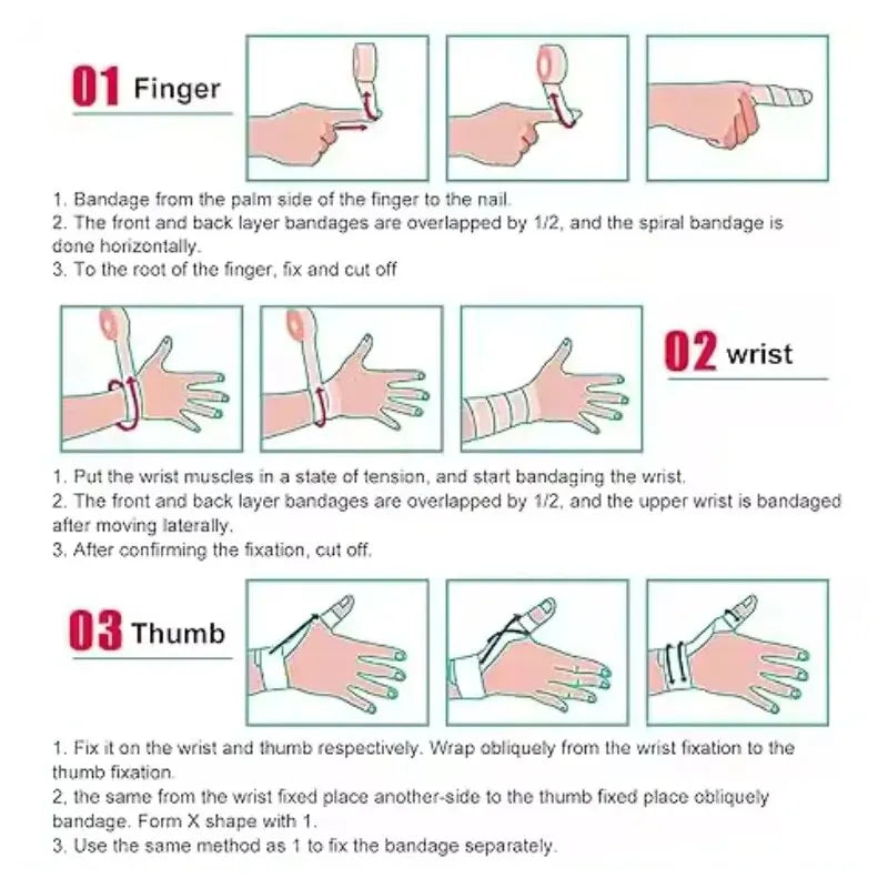 Self Adherent Cohesive Bandage Wrap Stretch Non Woven Self Adhesive