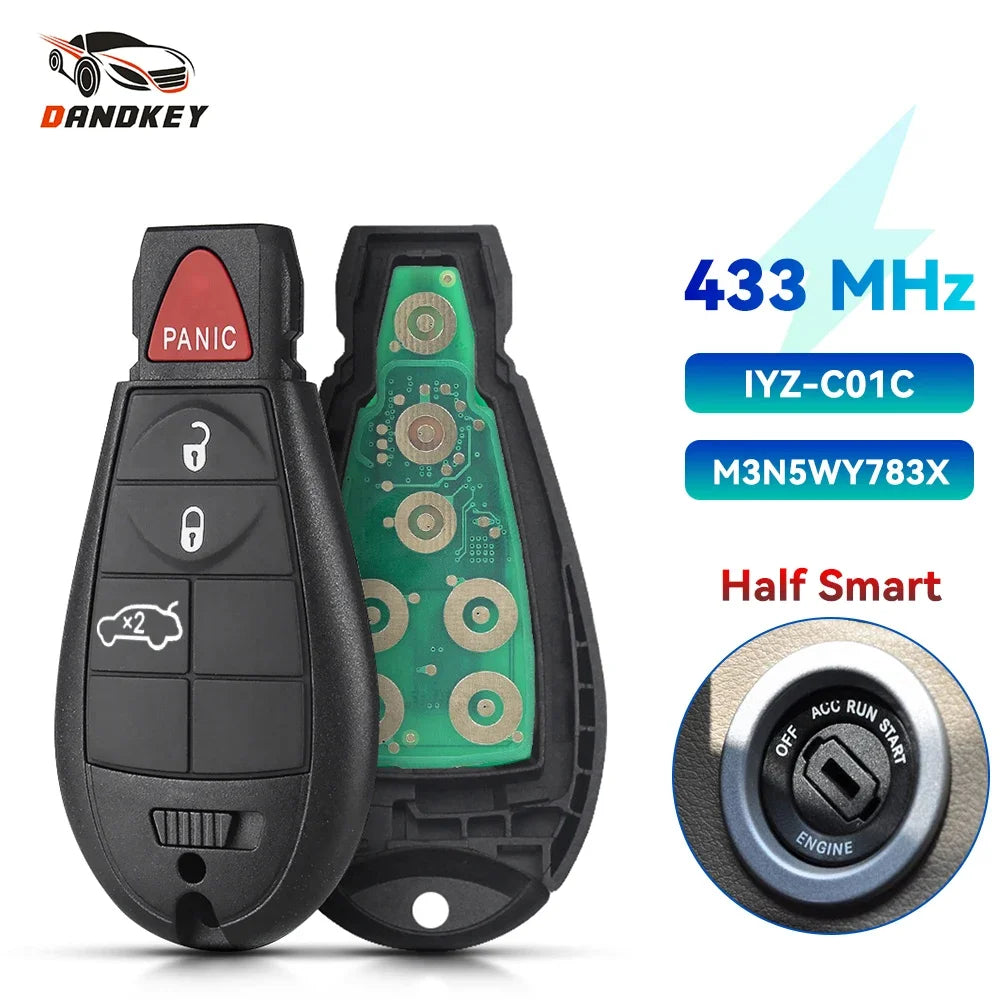 Dandkey Remote Car Key For Jeep Grand Cherokee 2008 2009 2010 2011