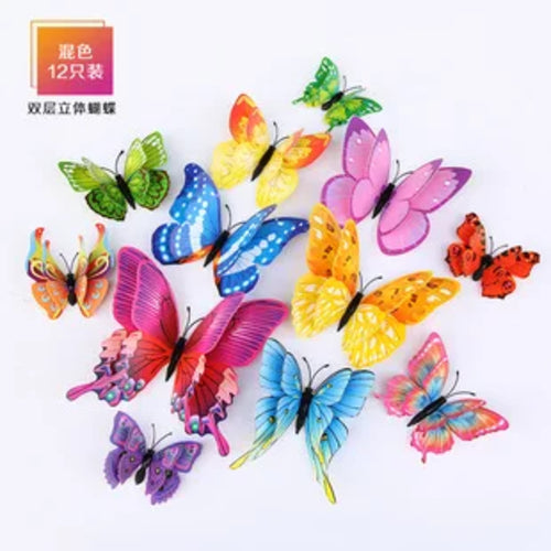 3D Butterfly Wall Stickers Decor Butterflies for Wedding Decoration