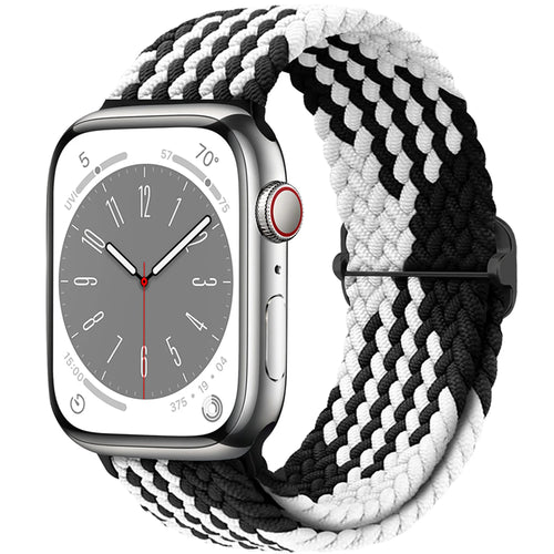 Braided Solo Loop For Apple watch band 45mm 44mm 40mm 49mm 38 41mm