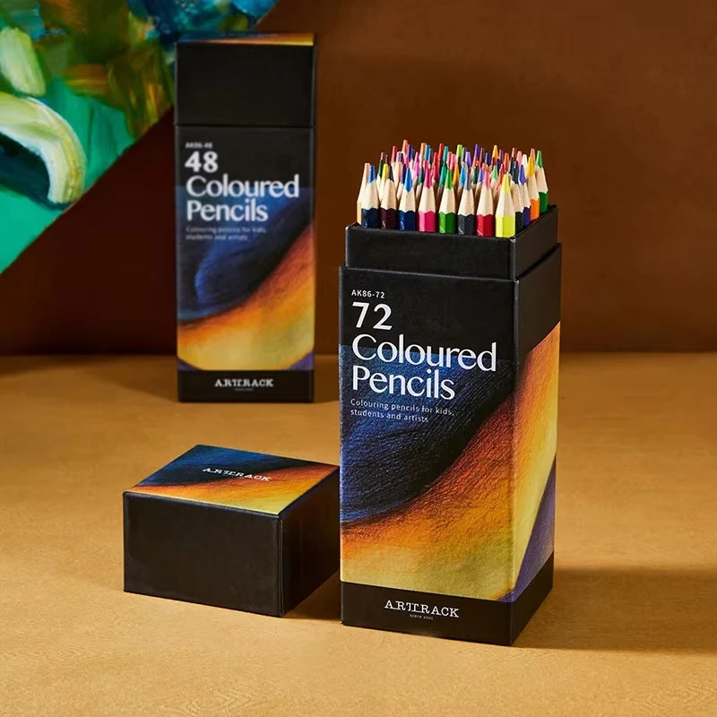12/18/24/36/48/72 Wooden Colored Pencils Set Coloring Colorful Art