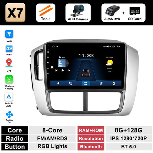 9 inch Navigation GPS Wireless Carplay Android System for Honda Pilot