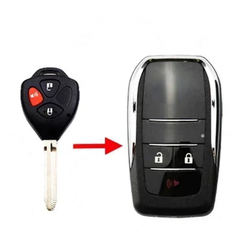 New Car Key Shell Modified Flip Folding Remote Key Case Shell for