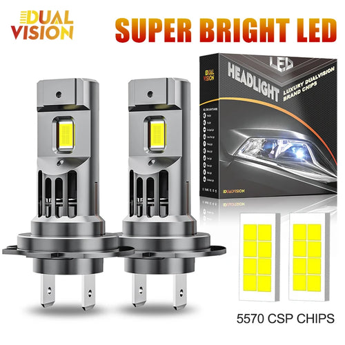 300W Turbo H7 H11 LED Headlight Bulbs CANBUS Lights 30000LM H4 9012