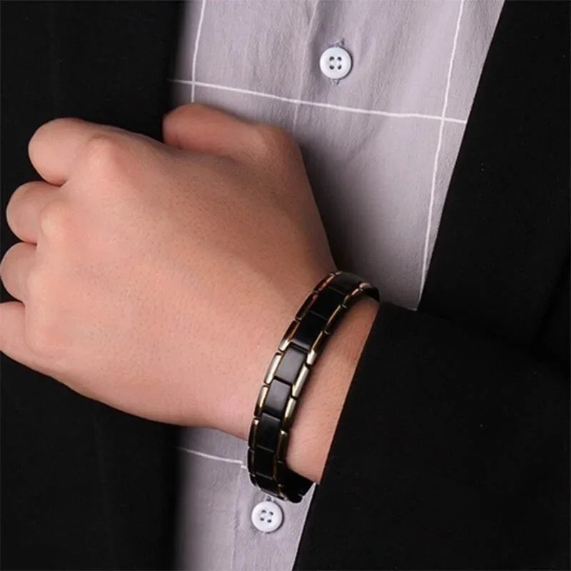 New Men's Health Energy 3 in 1 Bracelet Bracelet for Arthritis Twisted