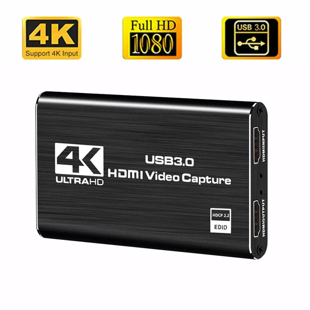 4k 1080p 60fps Hd Video Capture Card HdTV Camera Recording Box -