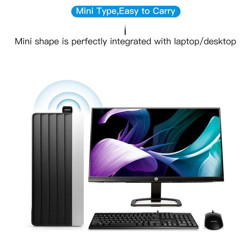 FENVI WIFI 6 USB Adapter AX300 Network Card Mini USB Dongle 2.4GHz