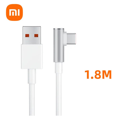 Xiaomi 100% Original 120W For Mi 12 11 Type C Cable 6A L type Type-C