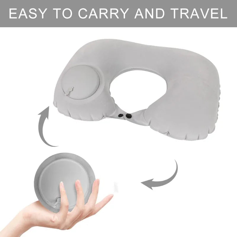 1pc Travel Pillows Airplanes Inflatable Super Light Portable Neck