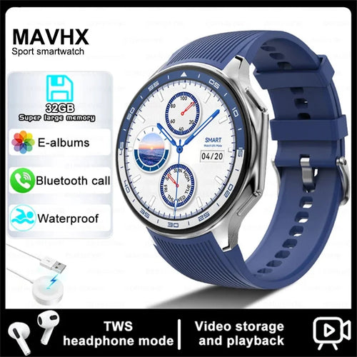 2024 New For OPPO Watch X Smart Watch Men 4G Memory MP4 Music Video 3D