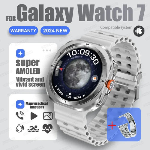 For Samsung New Sapphire Screen Galaxy Watch 7 Ultra Smart Watch Men's