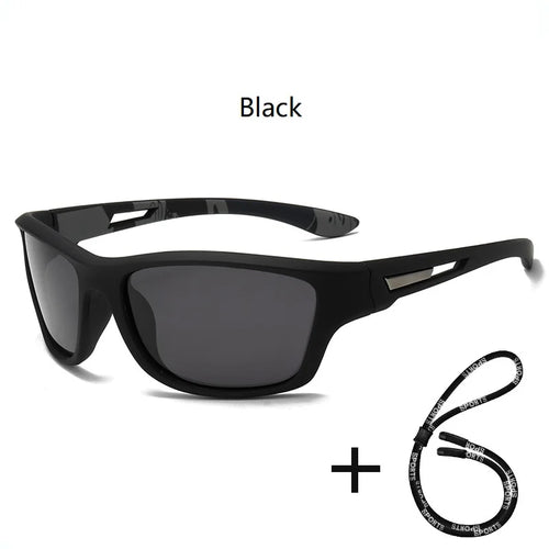 Fashion Polarized Sports Sunglasses With Chain Men Women Brand