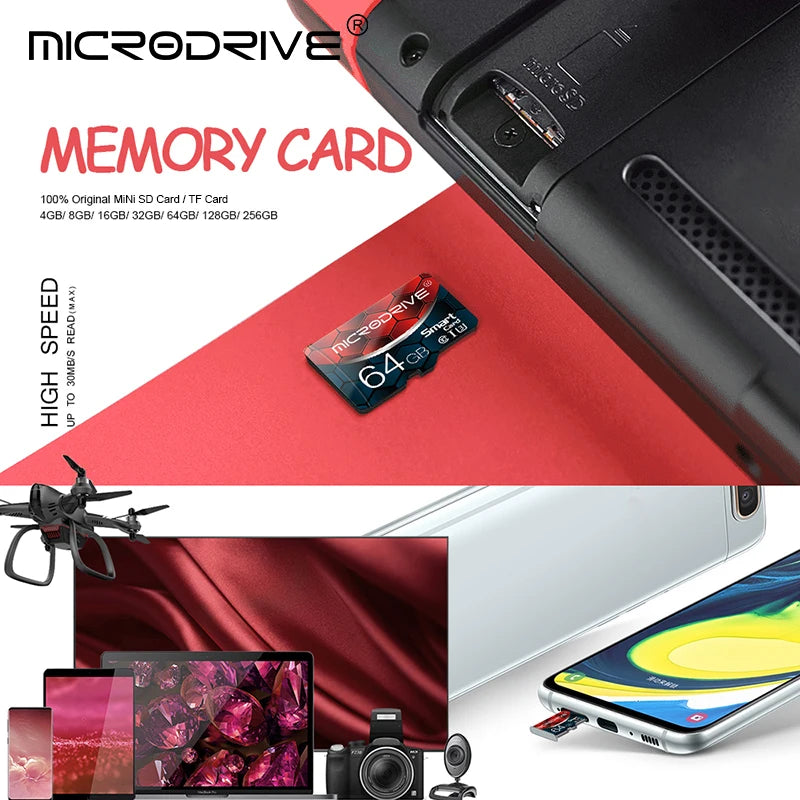 Micro TF SD Card 16GB 32GB 64GB Class 10 flash usb mini pen drive card