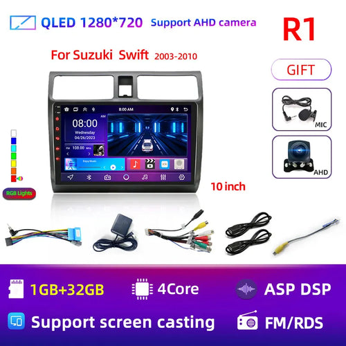 2din Android 11 Car Radio for Suzuki Swift 2003 - 2006 2007 2008 2009