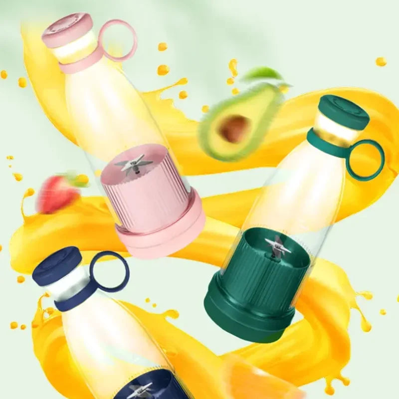 Electric Juicer Cup 6 Blades Blender Milkshake Machine USB Portable