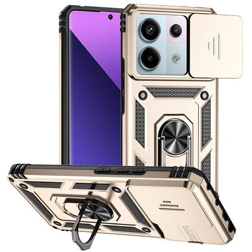 Shockproof Armor Funda For Xiaomi Redmi Note 13 Pro 5G 4G Slide Lens