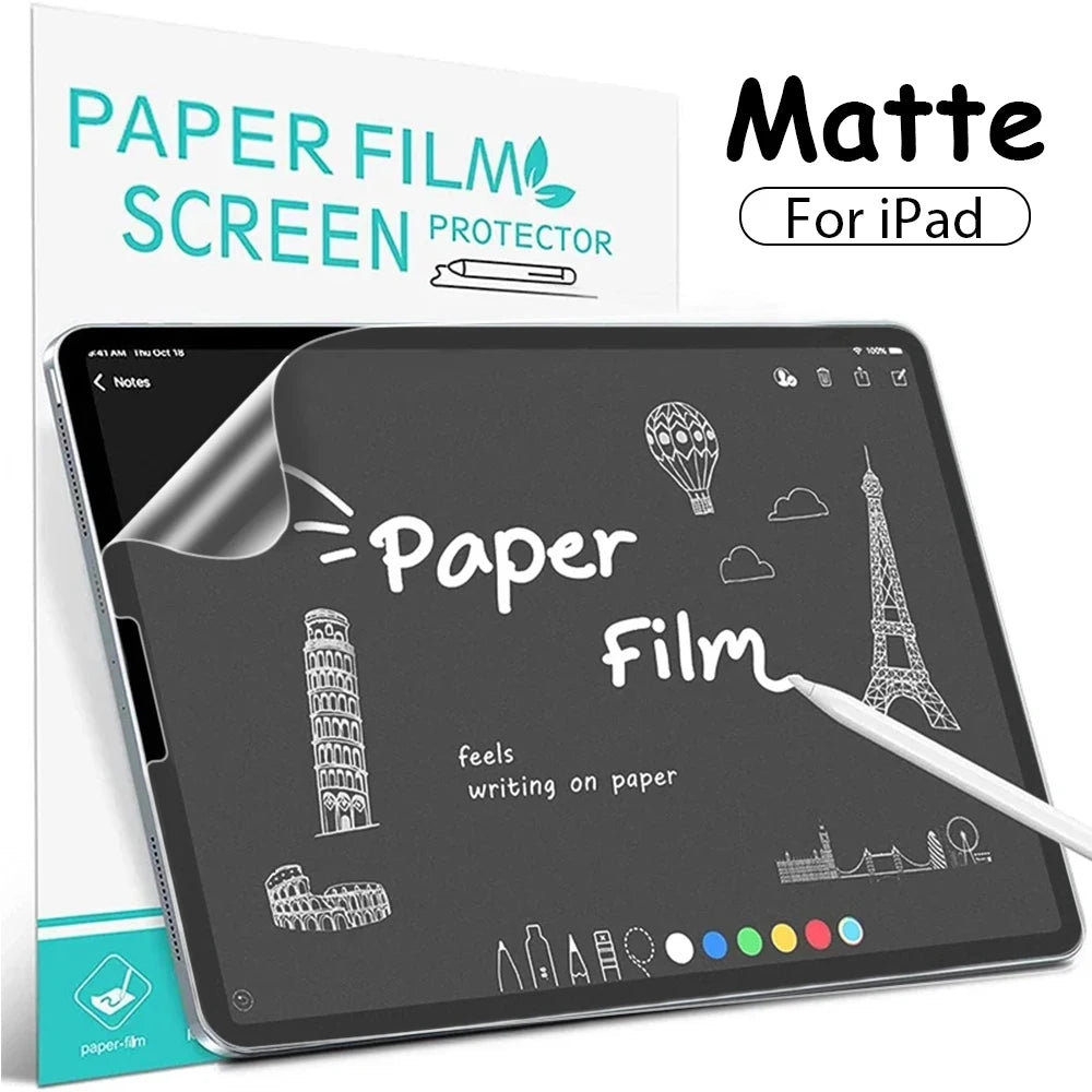 Like Paper Film Screen Protector For Ipad Pro 13 12.9 11 2024 M4 Air 4