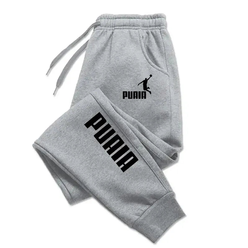 PUAIA Printed Men's Sweatpants Spring Autumn Jogging Trousers Fitness