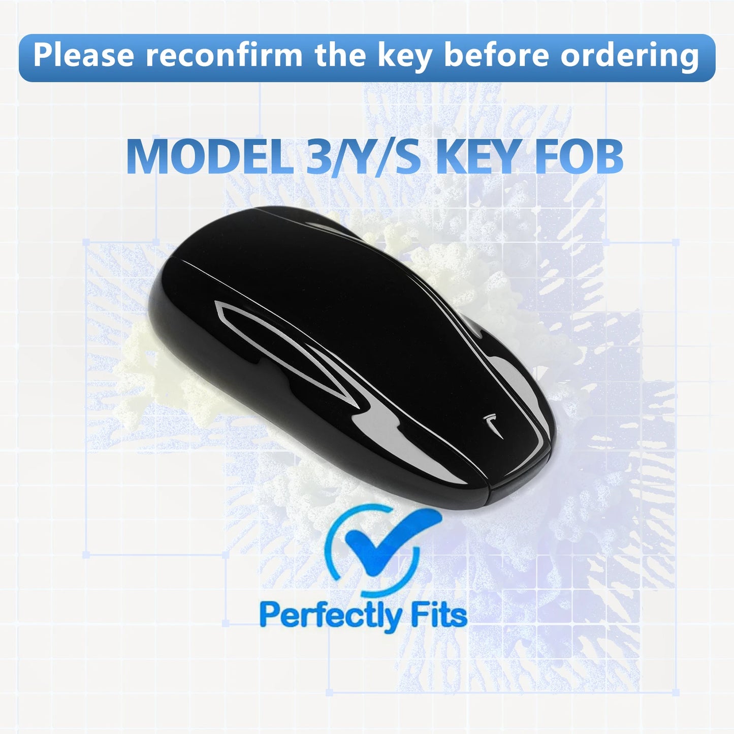 for Tesla Key Fob Cover Model 3 S Y Accessories Metallic Gray TPU Key