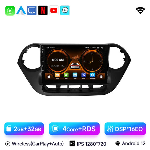 9" Car Radio For Hyundai Grand i10 i 10 2013 2014 2015 2016 2017 2018