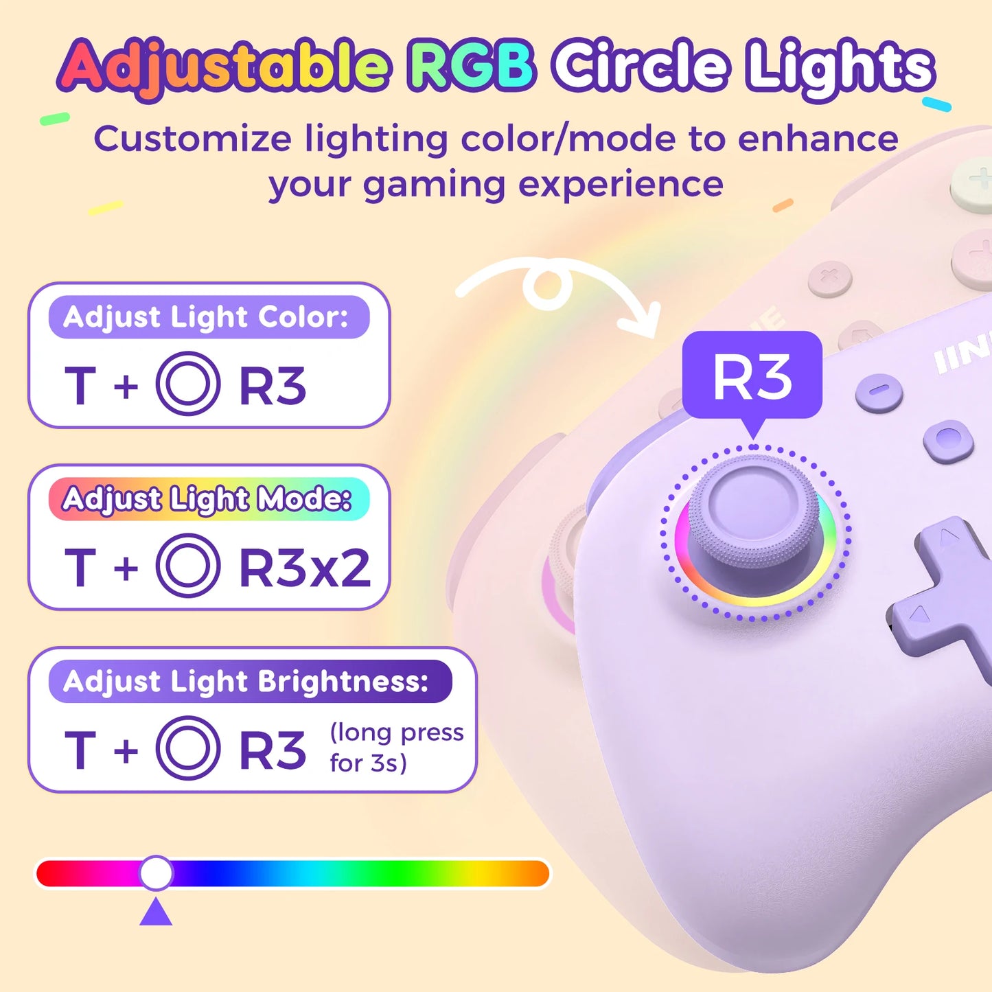 IINE Candy Pop Mini Controller Support NFC Function Turbo&Macro