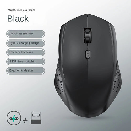 Rechargeable Bluetooth-compatible Wireless Mouse 2.4G Optical Mice