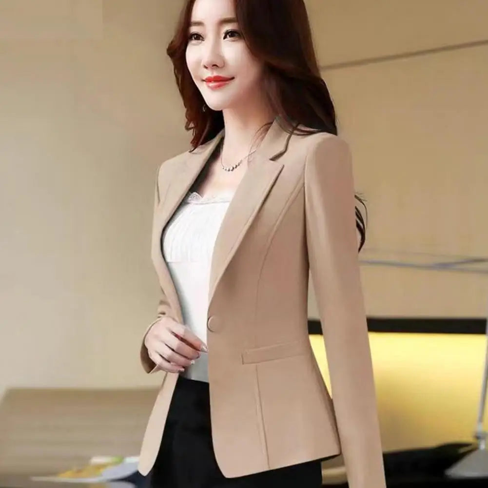 Solid Color Thin Blazer Women 2023 New Long Sleeve Spring And Summer