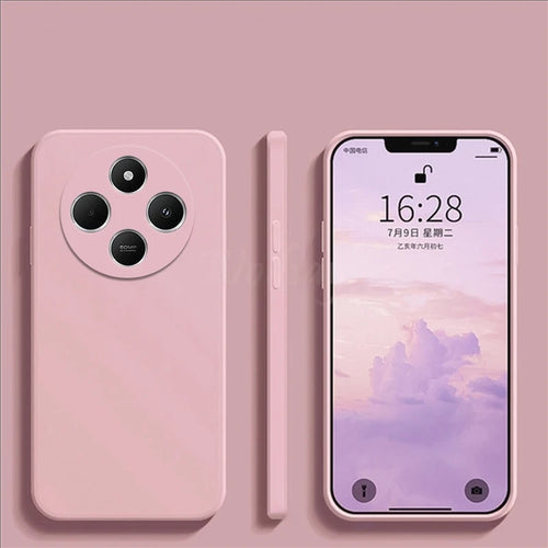 For Xiaomi Redmi 14C Case Liquid Silicone Plain Rubber TPU Protector