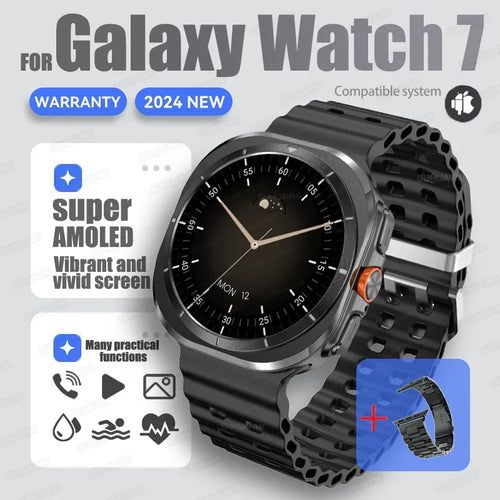 For Samsung New Sapphire Screen Galaxy Watch 7 Ultra Smart Watch Men's