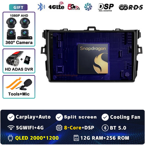 Android 14 Car radio Navigation Multimedia Player For Toyota Corolla