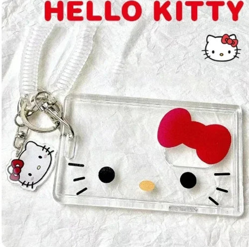 Kawaii Cartoon Hello Kitty Card Holder Cute KT Cat ID Card Student