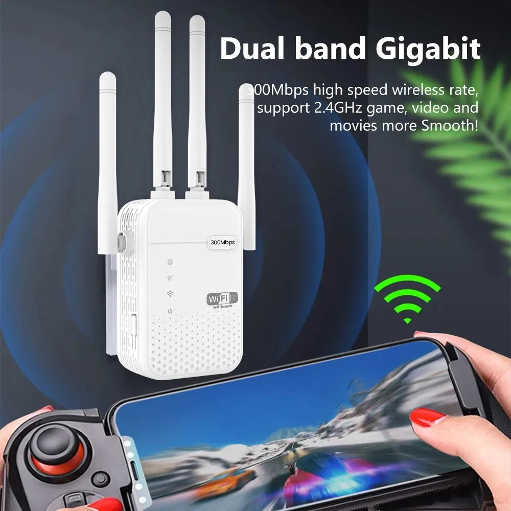 300Mbps Wireless WiFi Repeater 2.4G Signal Router 802.11N Long Range