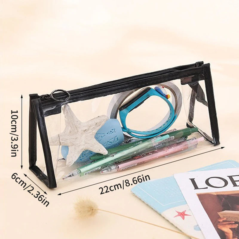 1PC Stationery Large Capacity Zipper Storage Bag for Elementary School