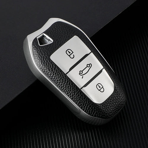 TPU Leather Car Remote Key Case Cover for Peugeot 2008 3008 4008 5008