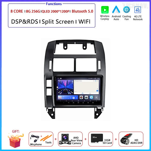 Android OS Car Radio For Volkswagen VW Polo MK4 6Q 9N 9N3 2004-2009