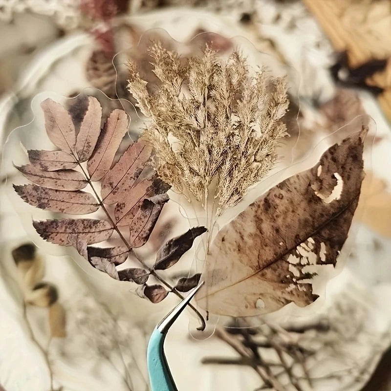 40 glossy rose stickers with crystal decorations, self-adhesive floral