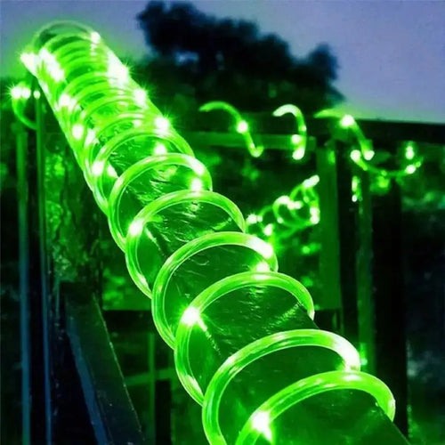 1pc Solar LED String Light 50LED Tube Rope String Lights With 8 Modes