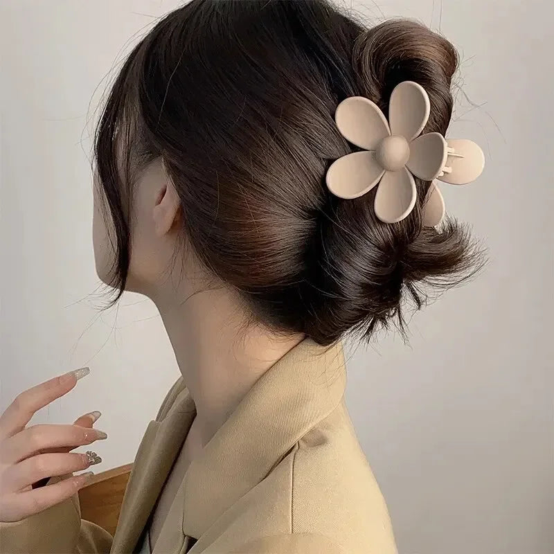 Fashion Flower Claw Clips for Women Sweet Girls Hair Claw Big Flower