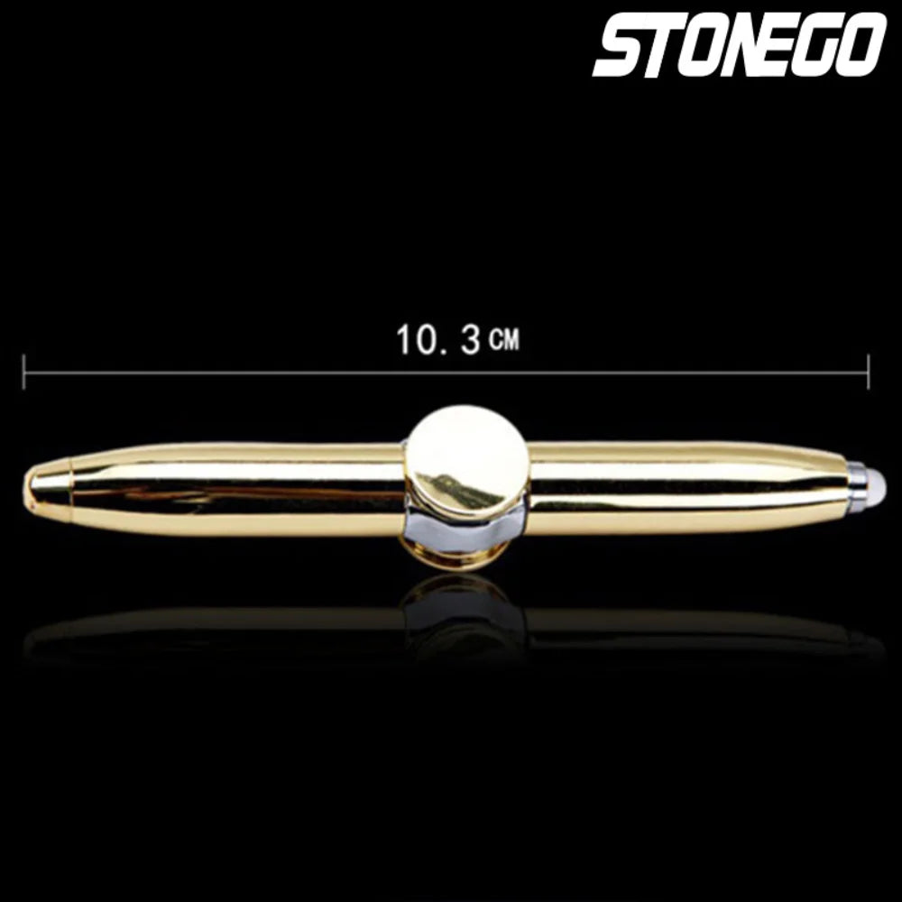 STONEGO Relieve Stress Spinner Pen Gyroscope Decompression Light Ball