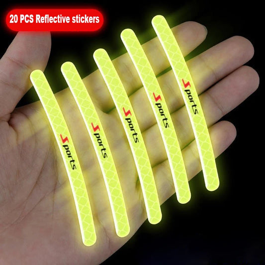 20Pcs High Quality Automobile Hub Reflective Sticker Car-Styling