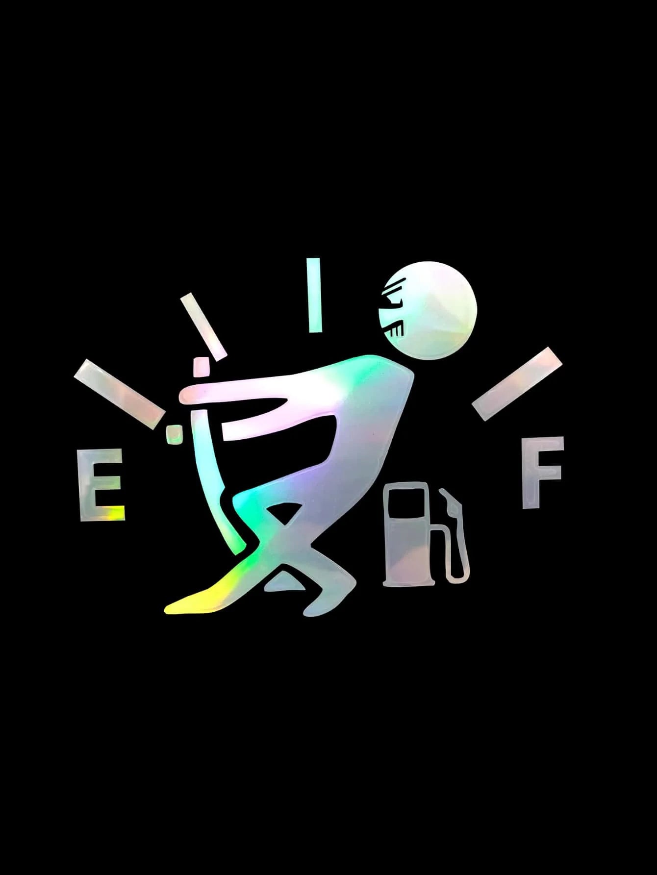 Fuel Tank Cap Sticker Tearable Waterproof Funny Sticker Personalized