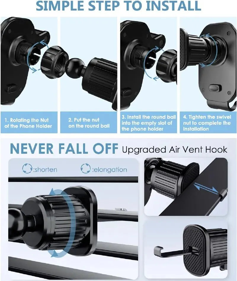 Car Phone Holder Stand Air Vent Gravity Car Mount GPS Smartphone