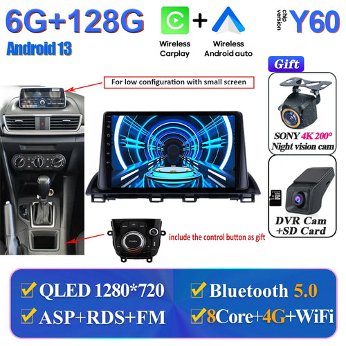 Car Multimedia Android For Mazda 3 Axela 2014-2017 2018 2019 Head Unit