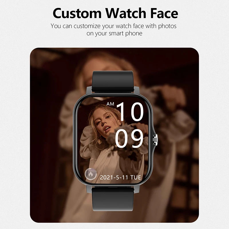 1.83‘ ’Men Smart Watch Bluetooth Call Music Playback Smartwatch
