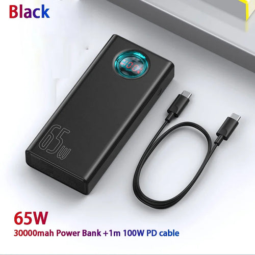 Baseus Power Bank 30000mAh 65W PD3.0 Quick Charging 3.0 FCP SCP
